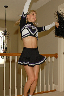 Teen Kasia is a naughty cheerleader before paractice-11