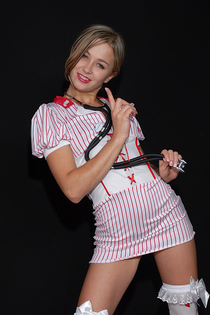 Blonde Teen Tease Dressed Up Like A Nurse Ready To Strip-04