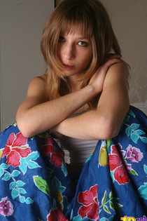 Girl pulling down all her garments-00