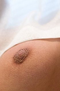 Curly brunette showing her ass in reflection-15