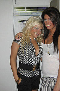 Hot lesbians playing and showing big tits-05