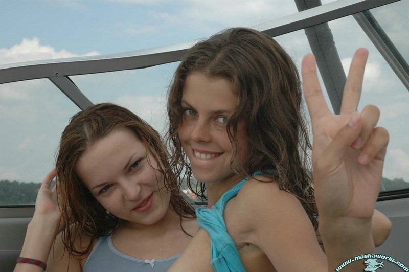 Ivana and Masha enjoying the sea 14