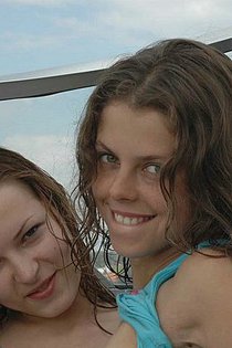 Ivana and Masha enjoying the sea-13