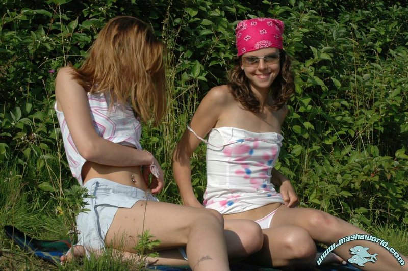 Two sweet young girls playing lesbians 9