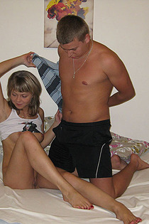 Beautiful girl sucks cock then stands doggystyle-06