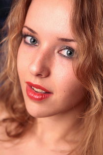 Cute devil in fishnet stockings is playing with her cunt-07